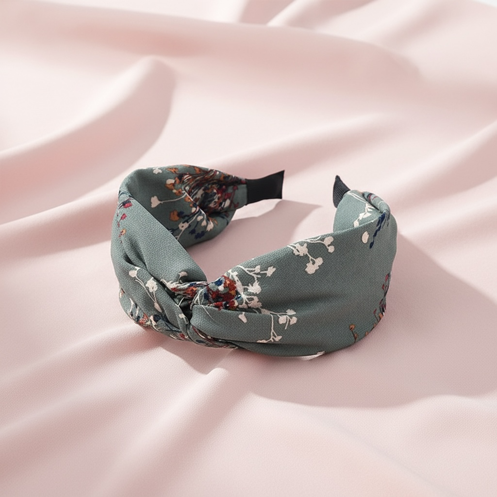 savunsininen kukkakuvioinen hiuspanta comfy malli