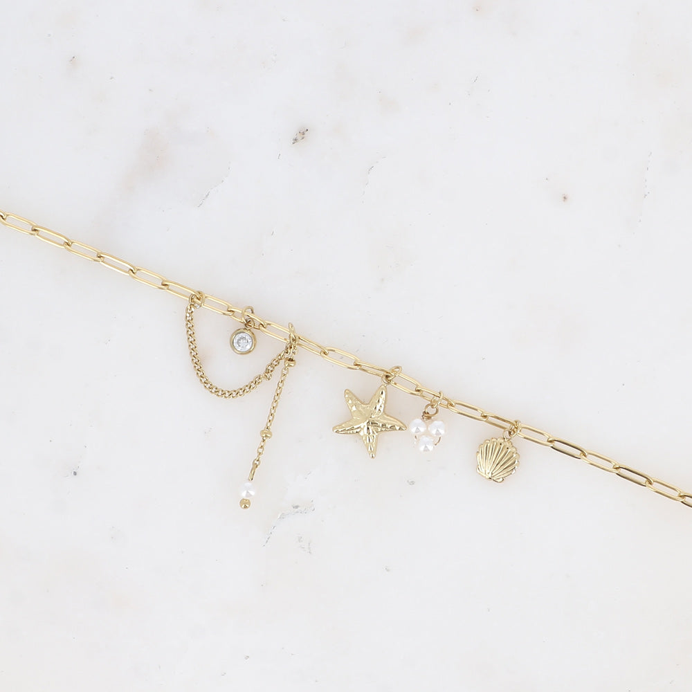 BOHM PARIS | Petite Nova – delicate bracelet (clear, gold)