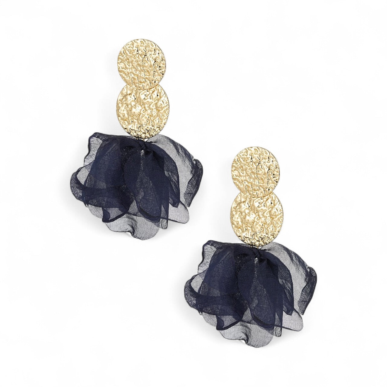 FRENCH RIVIERA | Midnight Bloom -yönsiniset statementkorvakorut