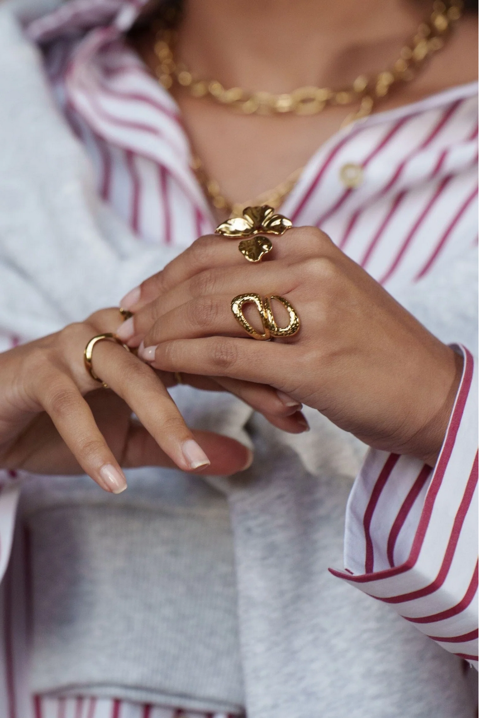 Bohm Paris suuri lehtisormus moderni Stockholm Style.