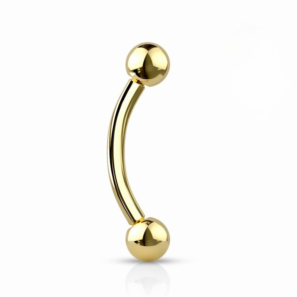 Bananabell/kaareva tappi 1,2mm|Titan Zirconline®