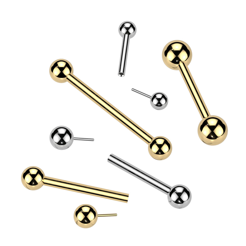 Titaaninen nännikoru, Classic Sphere 4mm –push in, kulta