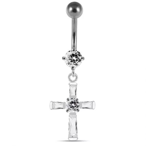 Titaaninapakoru, Celestial Cross – hopeanvärinen kristalliristi