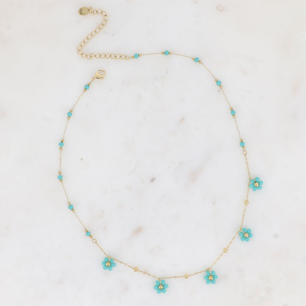 BOHM PARIS | Collier Ambérine - turquoise stone necklace
