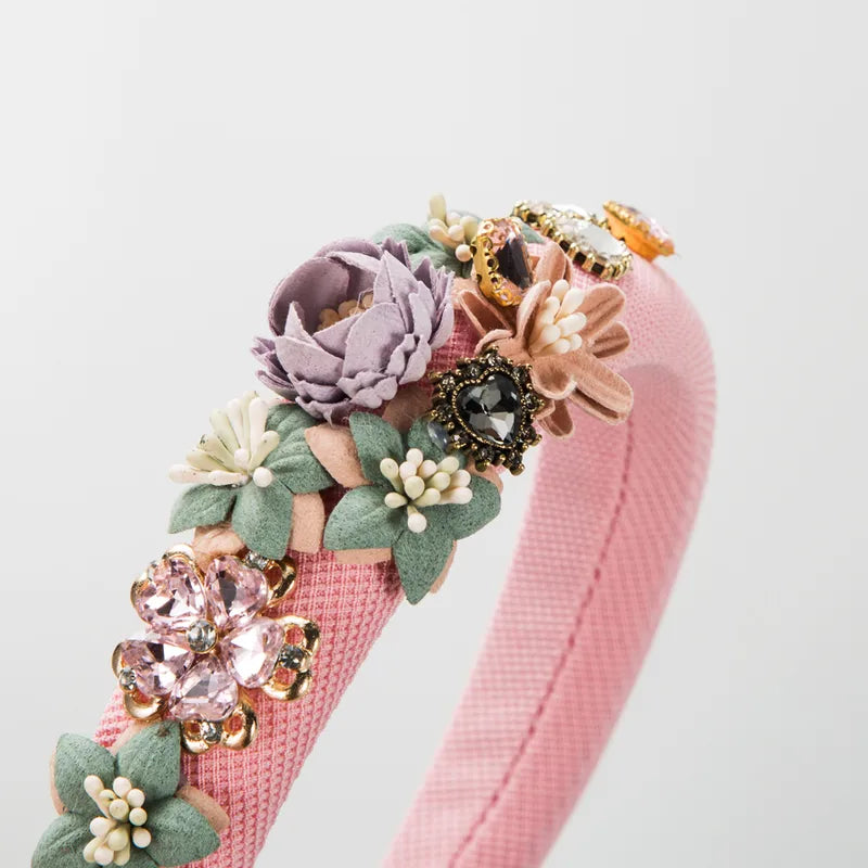 Flower crown | SUGAR SUGAR, Vintage Roses -multicolored flower headband