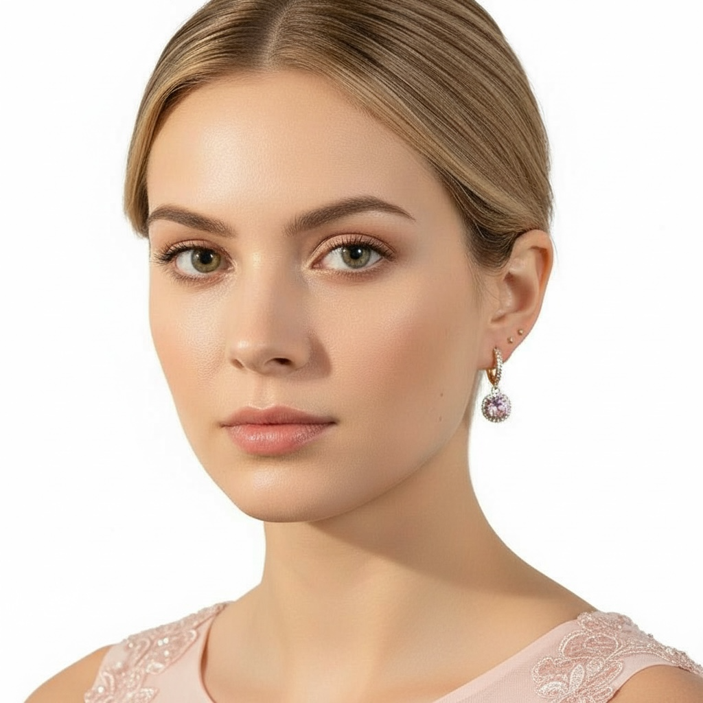 FRENCH RIVIERA|Viola Earrings - pink party earrings