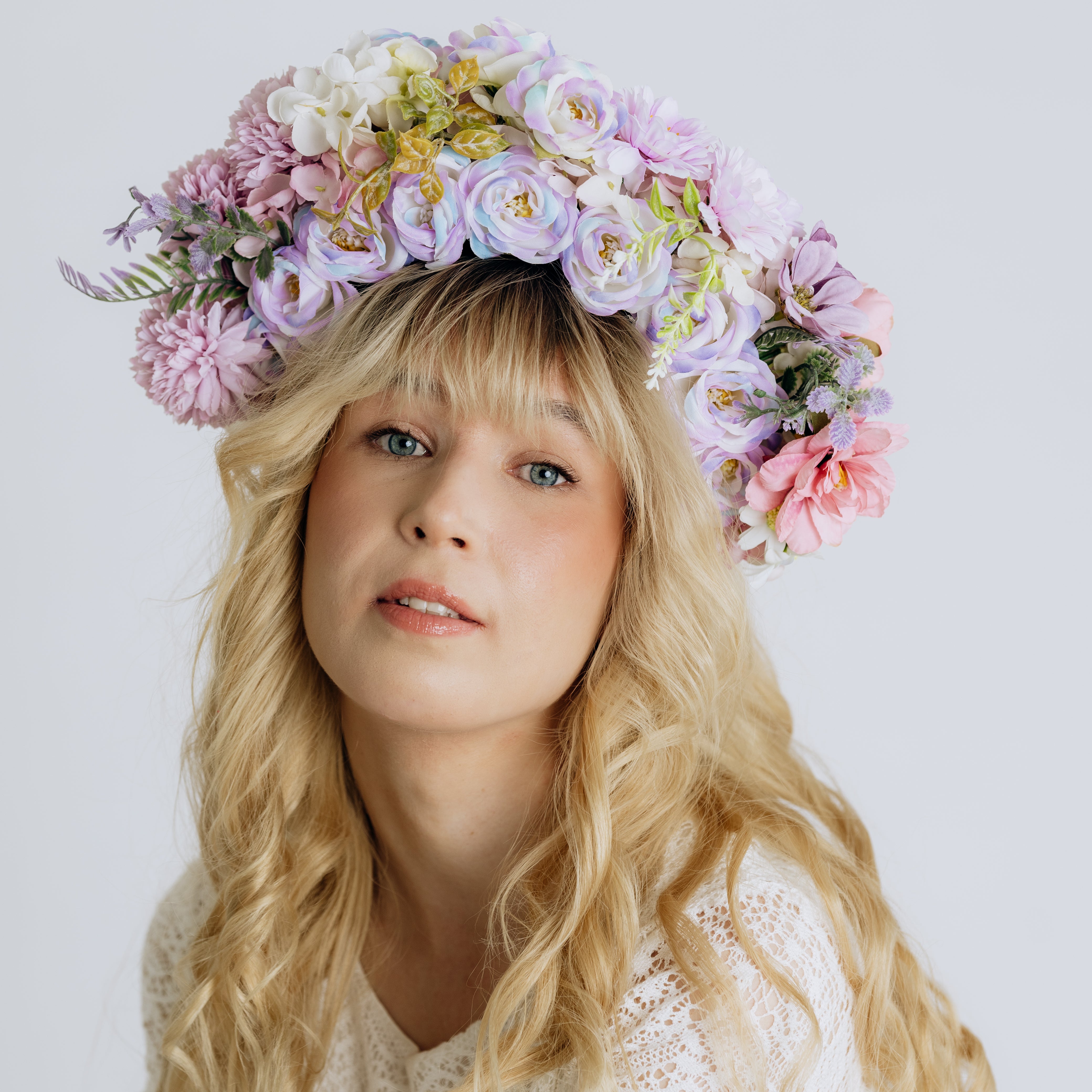 Flower crown | SUGAR SUGAR, Vintage Roses -multicolored flower headband