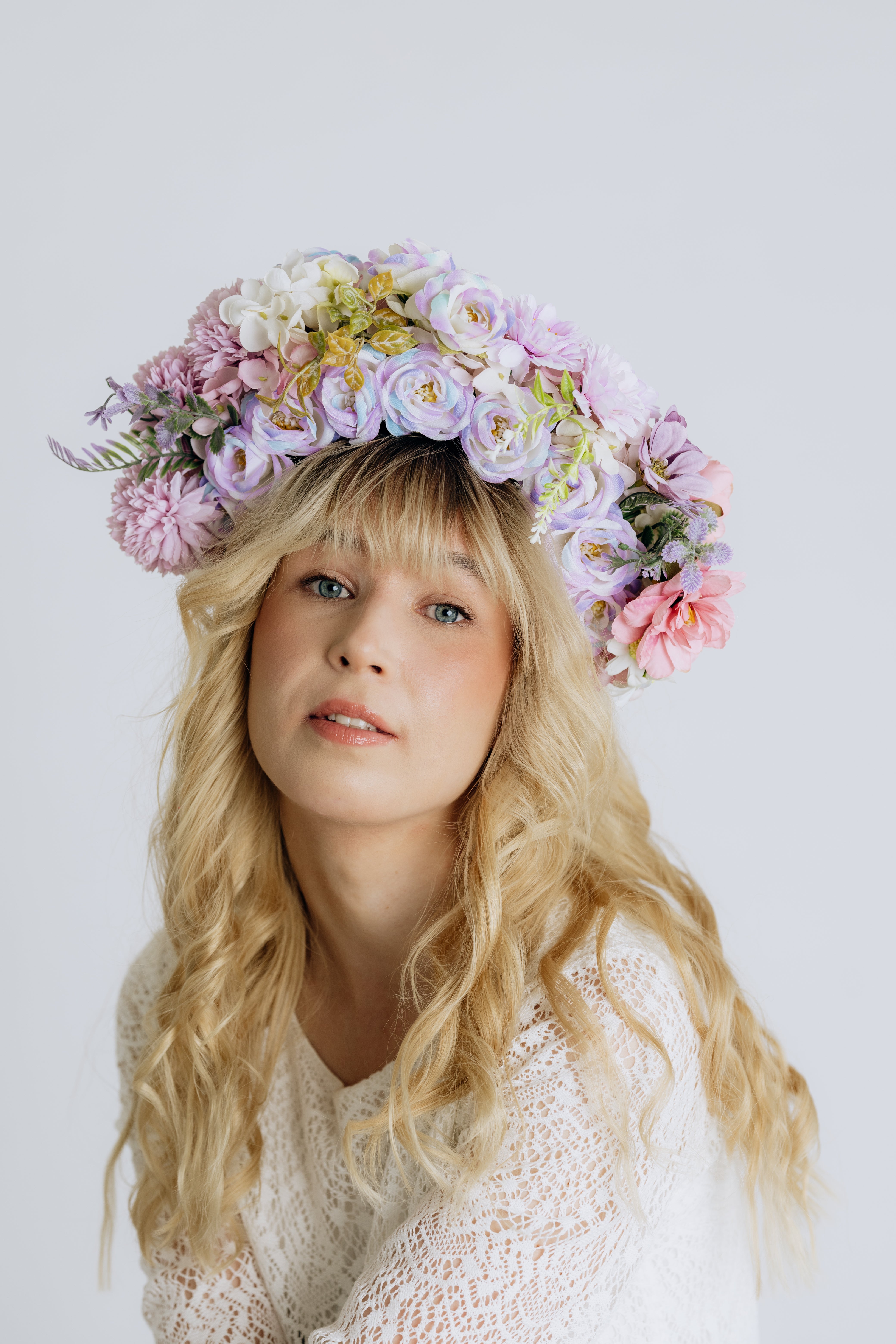 Flower crown | SUGAR SUGAR, Vintage Roses -multicolored flower headband