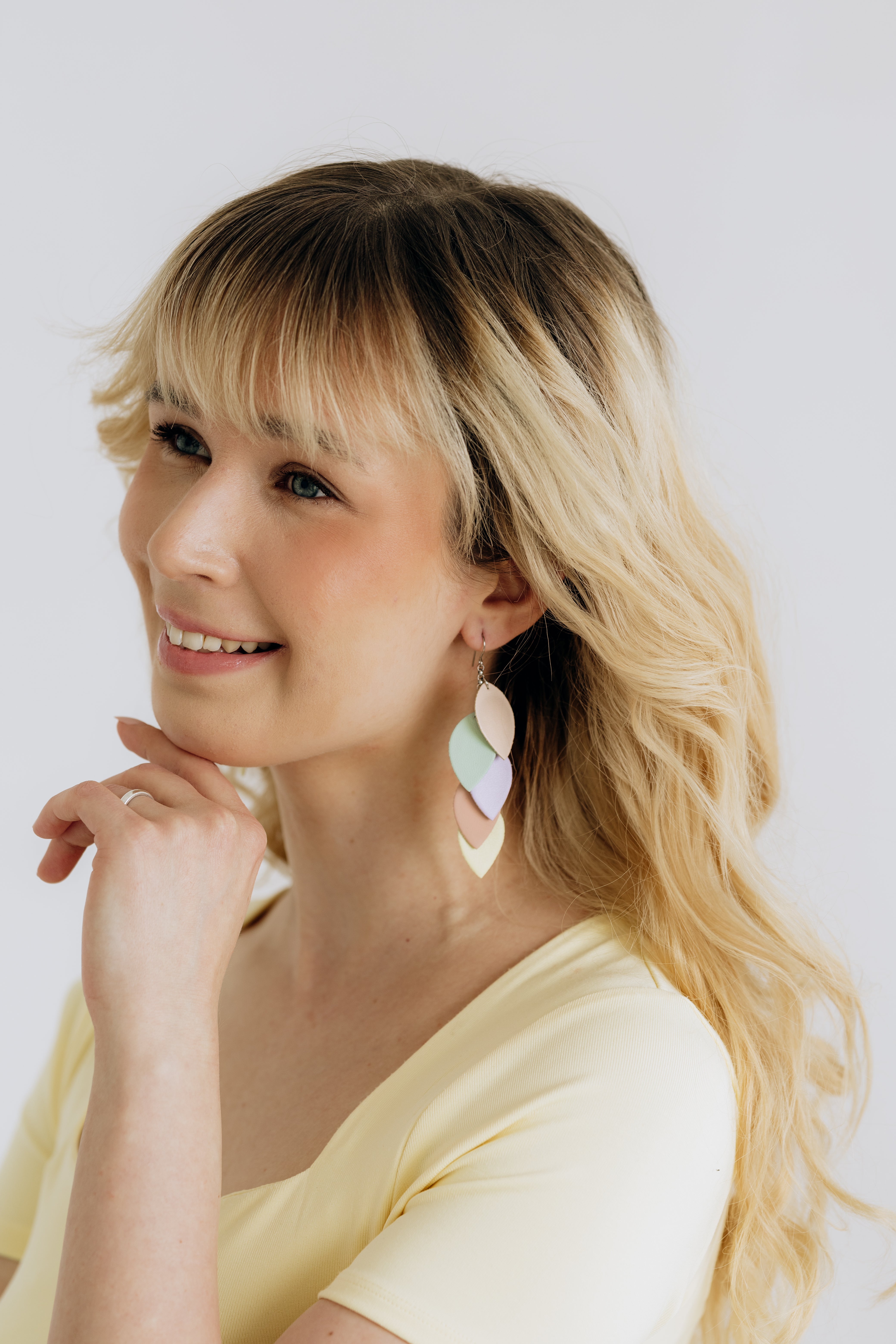 LEMPI earrings, Grain (pink)