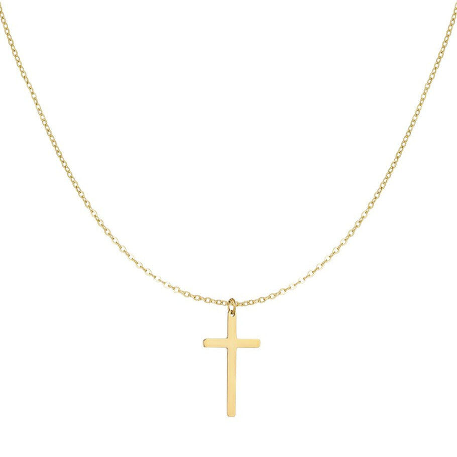 FRENCH RIVIERA | Faith – siro ristikaulakoru kirurginterästä (kulta)