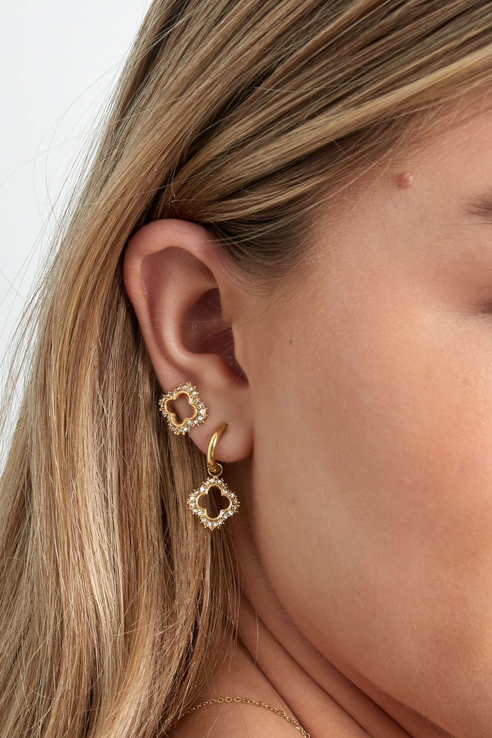 FRENCH RIVIERA | Lucky Clover – onnenapilakorvakorut (hopea)